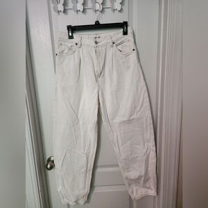 White H&M Straight Leg Jeans